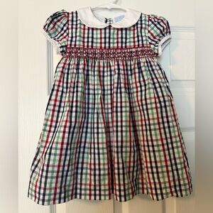 Bella Bliss Plaid Smock Dress